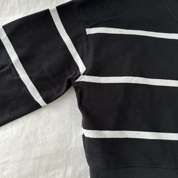 Lululemon- Perfectly oversized cropped sweatshirt - blk/white size 6 - Picture 3 of 9